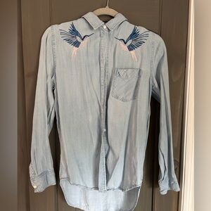 Rails size small hummingbirds button up